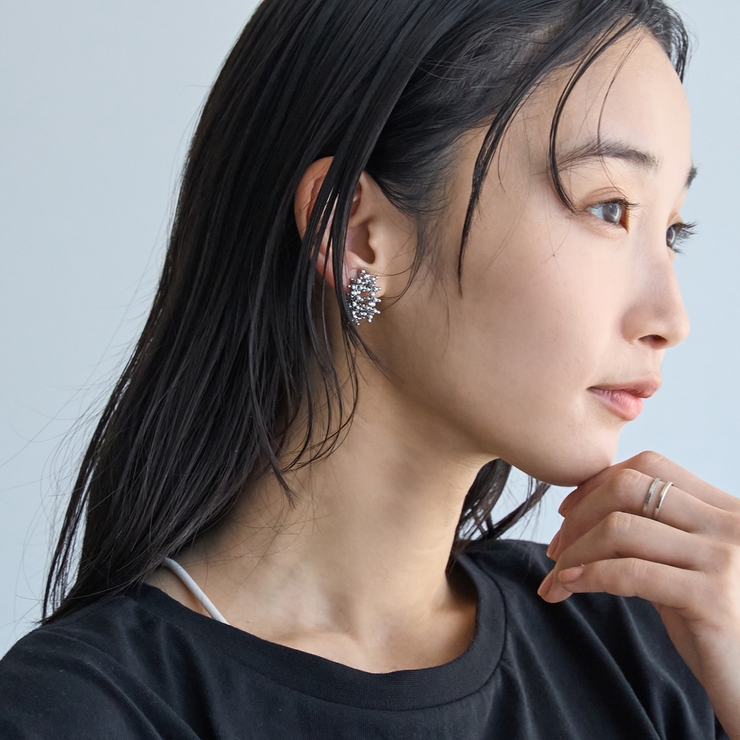 SILVER | ツブツブチェーンイヤリング | coen【women】