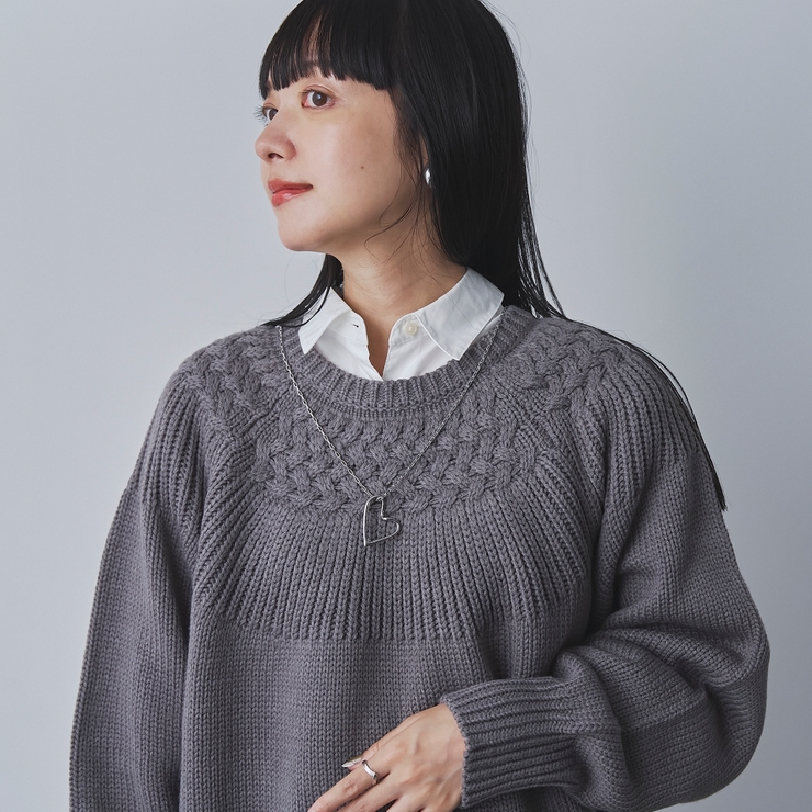 ロングチェーンハートモチーフネックレス | coen【women】 | 詳細画像6 