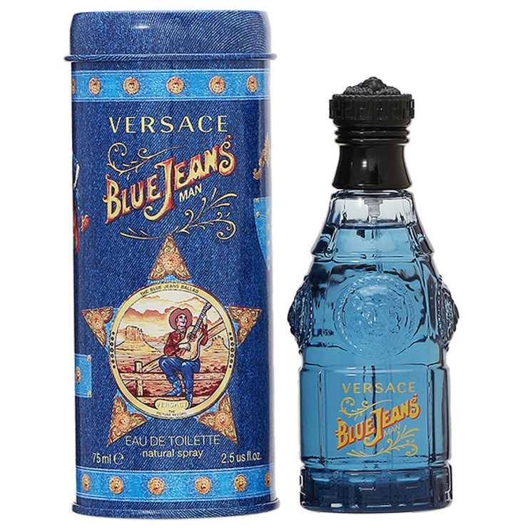 【関税込み】Versace ブルー デニム バロッコ ミュール ヴェルサーチェ VERSACE ブルージーンズ[品番：COLE0011997