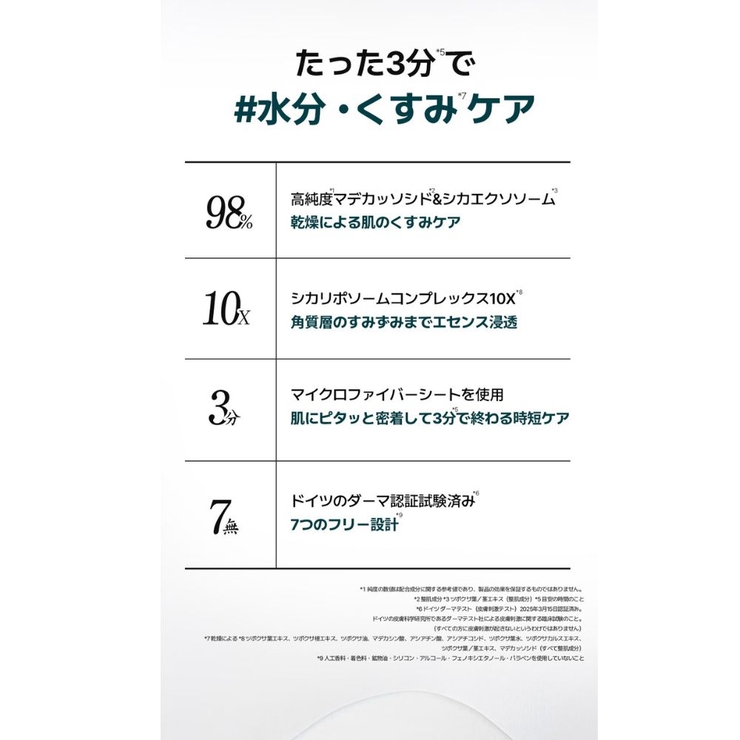 【MEDIHEAL メディヒール】マデカッソシド 3ミニッツマスク | COSME Re:MAKE | 詳細画像3 