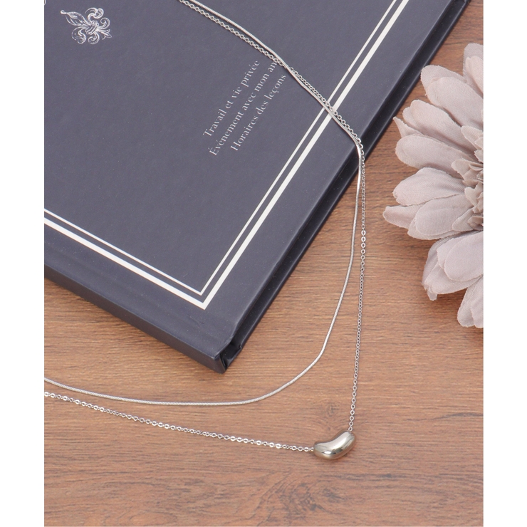 ビーン2連ネックレス | ikka  | 詳細画像1 