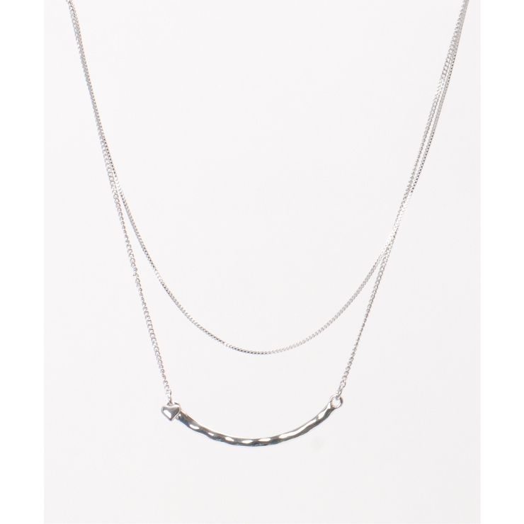 カーブメタル2連ネックレス | ikka  | 詳細画像8 