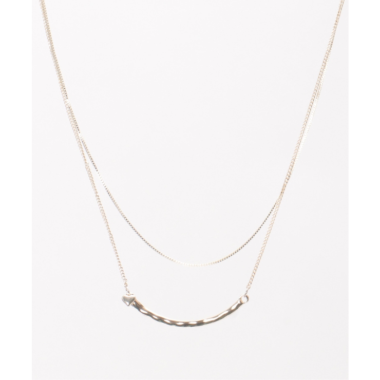 カーブメタル2連ネックレス | ikka  | 詳細画像7 