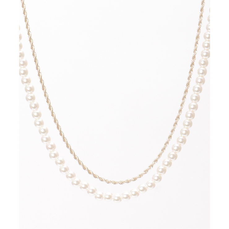 ゴールド | チェーンパール2セットネックレス | ikka 
