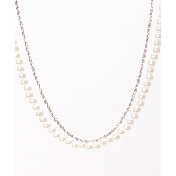 シルバー | チェーンパール2セットネックレス | ikka 