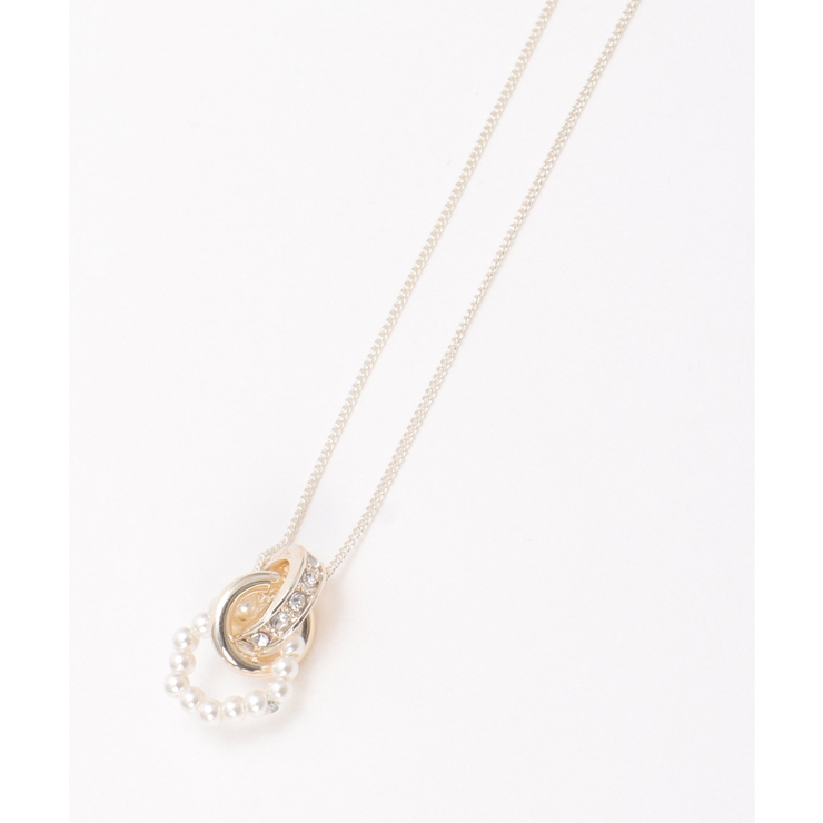 パールストーンリングネックレス | ikka  | 詳細画像3 