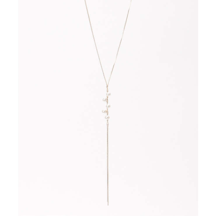 ゴールド | パール付きY字ネックレス | ikka 