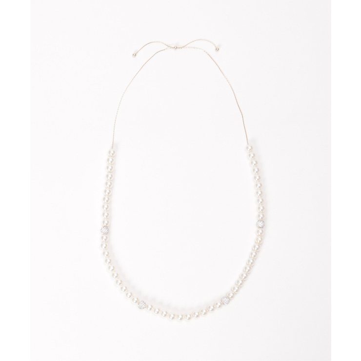 4パヴェボールスライドネックレス | ikka  | 詳細画像2 