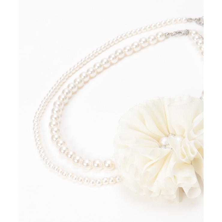 【フォーマル対応】コサージュ付きパールネックレス2 | ikka  | 詳細画像3 