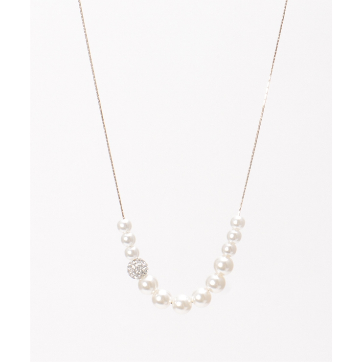 キラキラボールスライドネックレス | ikka  | 詳細画像1 