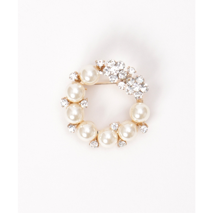 ホワイト | 【フォーマル対応】ブローチ26 | ikka 