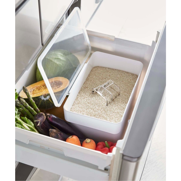 ホワイト | 【WEB限定】tower 米びつ5kg 軽量カップ付き | Lbc with Life