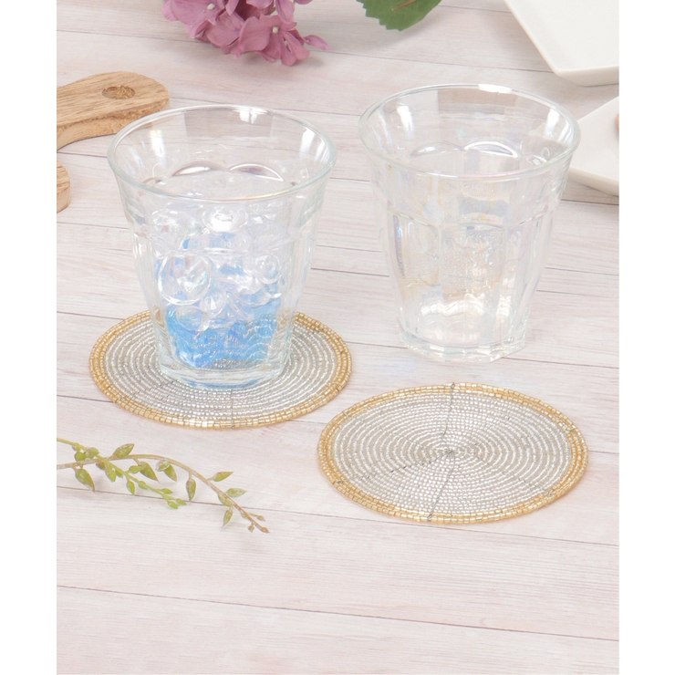 ビーズコースターツインカラー2枚 | Lbc with Life | 詳細画像1 