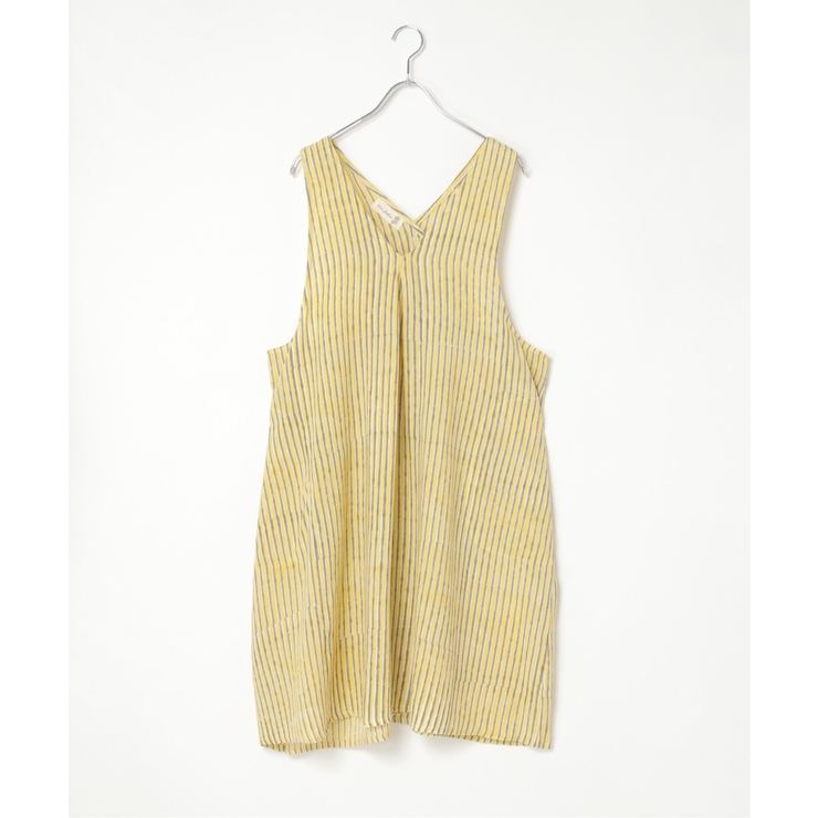 ライムイエロー | エプロンストライプブロックプリント | Lbc with Life