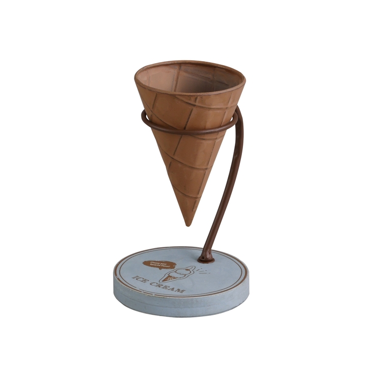 ブルー | アイスクリーム フラワーポット S | ikka 