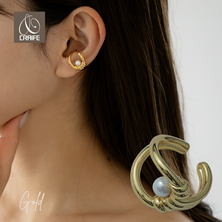 【CRAIFE】イヤーカフ イヤカフ 金属アレルギー対応 片耳用 | CRAIFE | 詳細画像1 