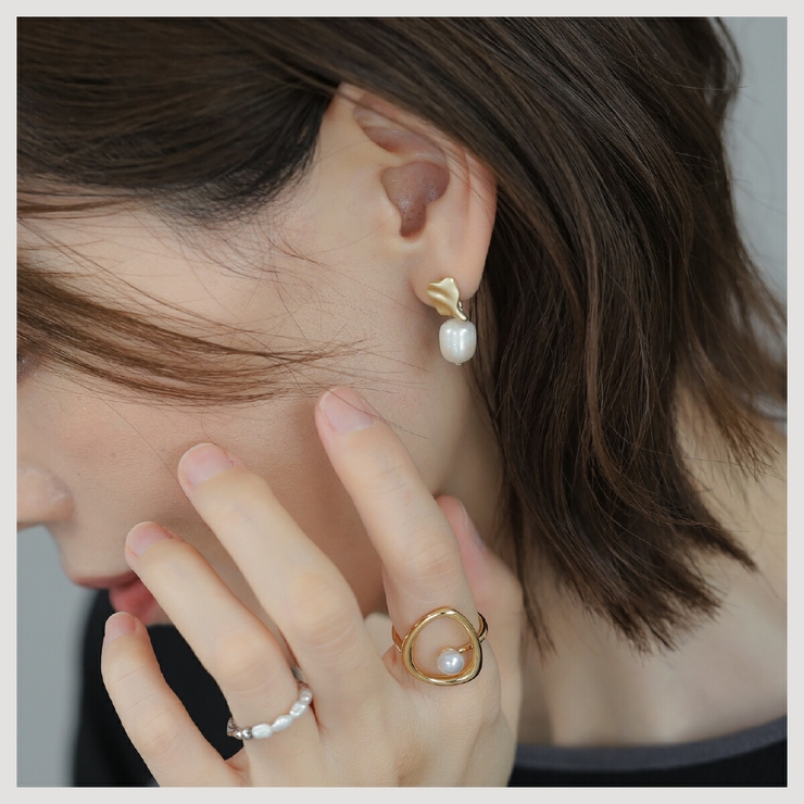 【CRAIFE】ピアス 金属アレルギー対応 アシンメトリー 両耳セット | CRAIFE | 詳細画像7 