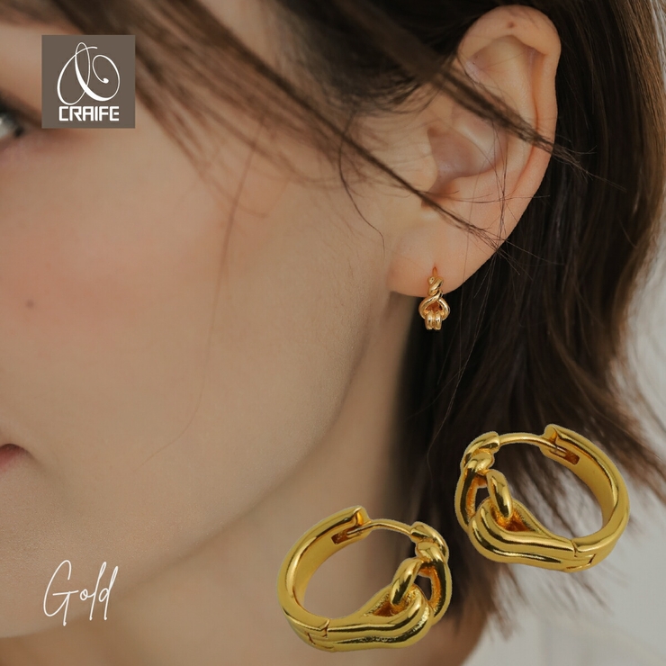 【CRAIFE】フープピアス 金属アレルギー対応 両耳セット | CRAIFE | 詳細画像1 
