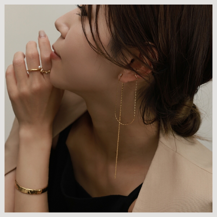 【CRAIFE】チェーンピアス 金属アレルギー対応 片耳用 | CRAIFE | 詳細画像3 