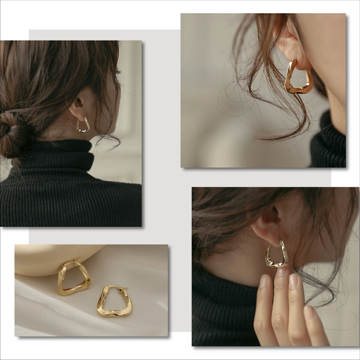 【CRAIFE】フープピアス 痛くないイヤリング 金属アレルギー対応両耳セット | CRAIFE | 詳細画像6 