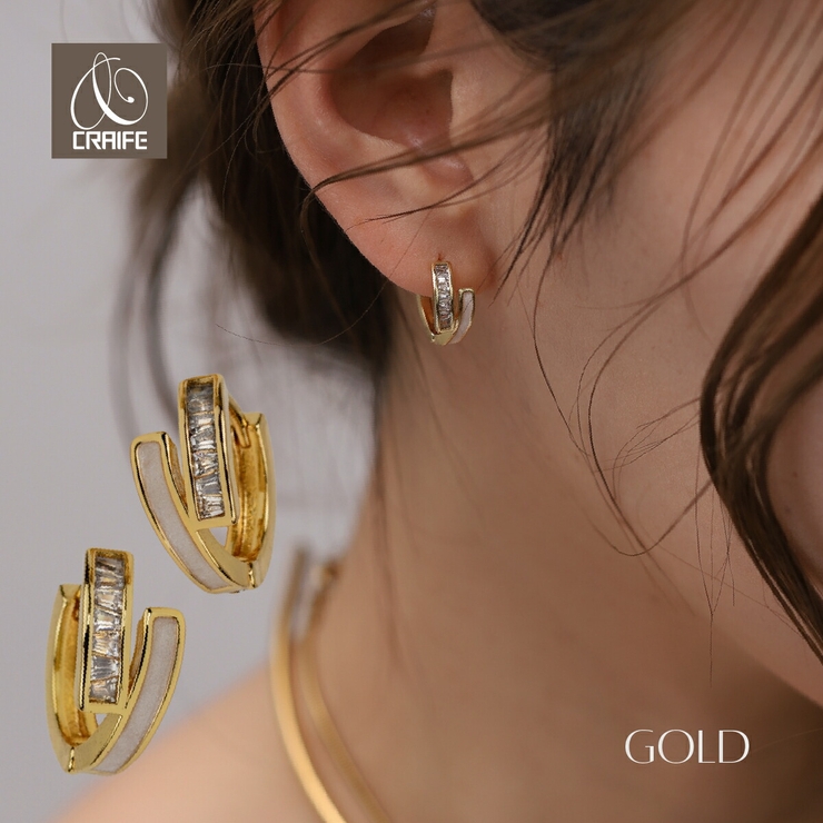 【CRAIFE】フープピアス 金属アレルギー対応 両耳セット | CRAIFE | 詳細画像1 