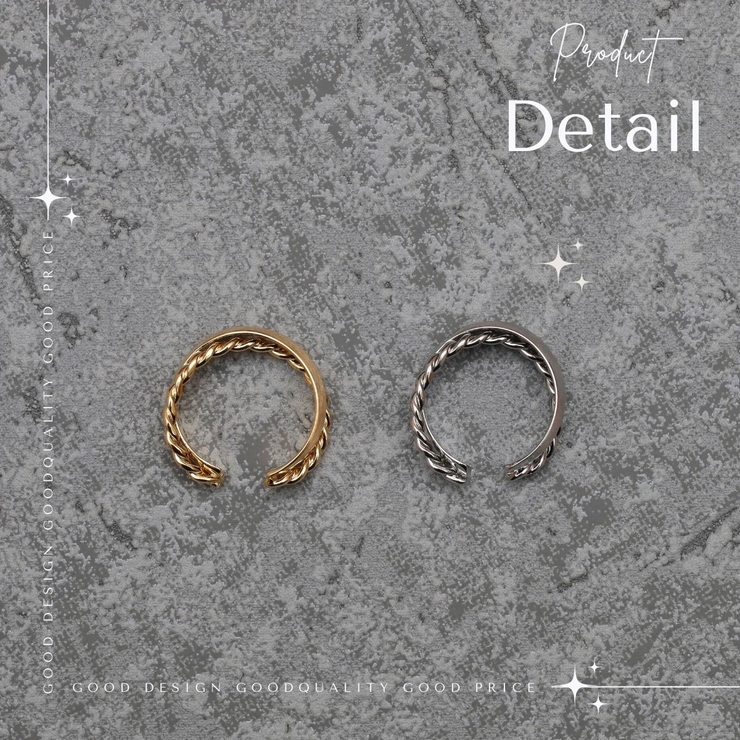 【CRAIFE】イヤーカフ イヤカフ 金属アレルギー対応 片耳用 | CRAIFE | 詳細画像6 