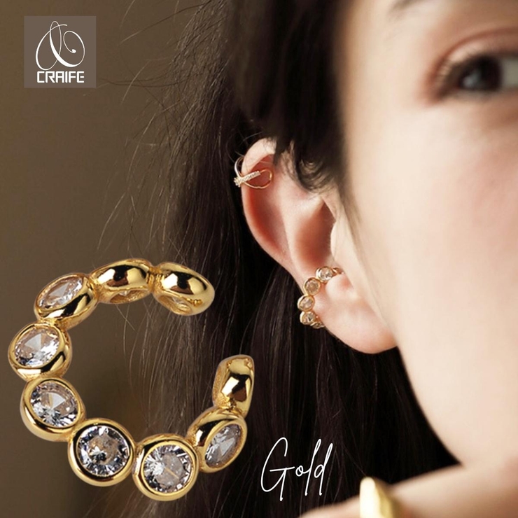 【CRAIFE】イヤーカフ イヤカフ 金属アレルギー対応 片耳用 | CRAIFE | 詳細画像1 