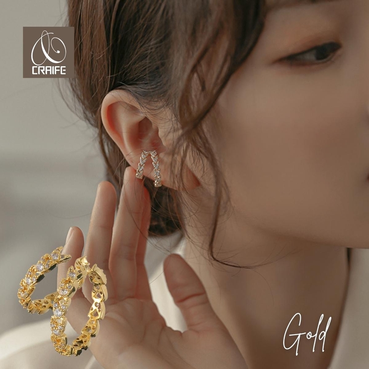 【CRAIFE】イヤーカフ イヤカフ 金属アレルギー対応 片耳用 | CRAIFE | 詳細画像1 