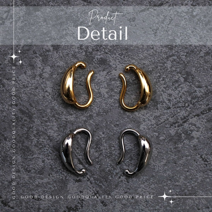 【CRAIFE】イヤーカフ イヤカフ 金属アレルギー対応 両耳セット | CRAIFE | 詳細画像8 