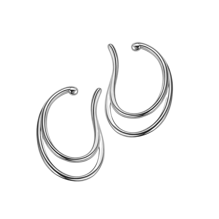 シルバー | 【CRAIFE】イヤーカフ イヤカフ 金属アレルギー対応 両耳セット | CRAIFE