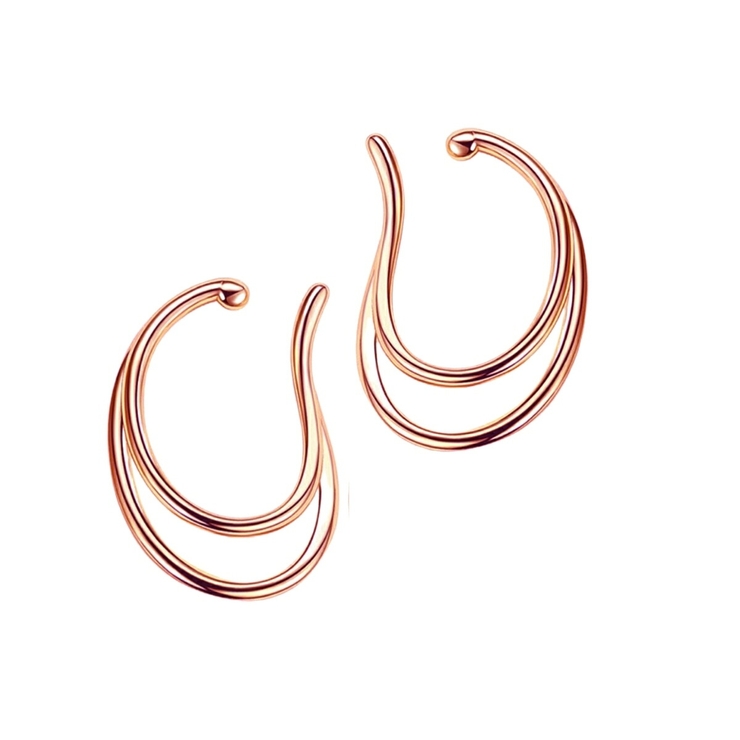 ピンクゴールド | 【CRAIFE】イヤーカフ イヤカフ 金属アレルギー対応 両耳セット | CRAIFE