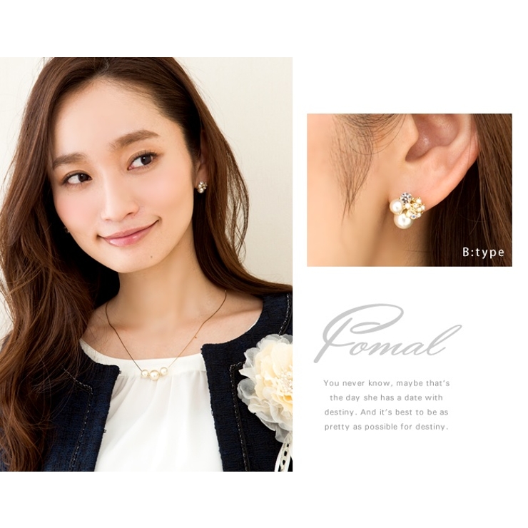 パヴェ ピアス レディース | CREAM-DOT | 詳細画像9 