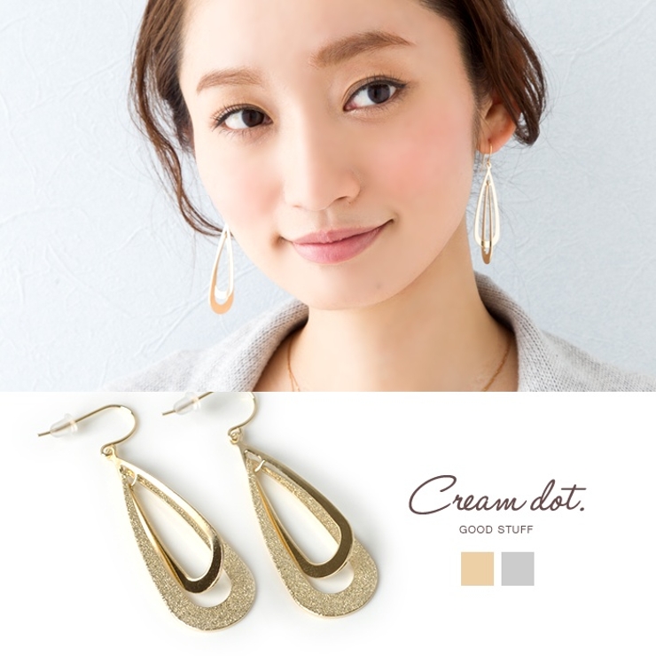 ピアス フックピアス ニッケルフリーポスト | CREAM-DOT | 詳細画像1 