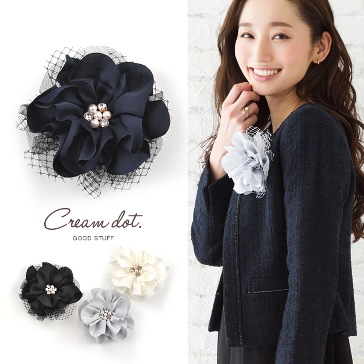 コサージュ フラワー レース | CREAM-DOT | 詳細画像1 