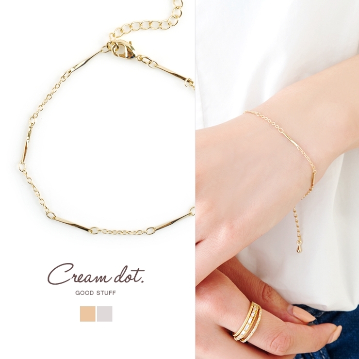 ブレスレット レディース シンプルチェーン | CREAM-DOT | 詳細画像1 