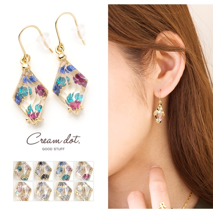 ピアス アクセサリー ダイヤモチーフ | CREAM-DOT | 詳細画像1 