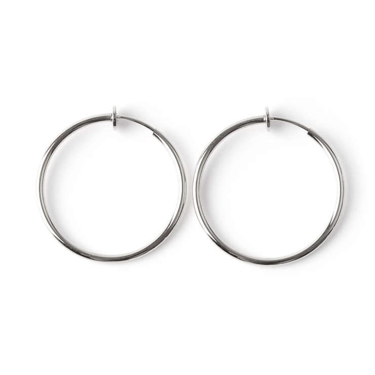 シルバー | 選べる サイズ イヤリング | CREAM-DOT