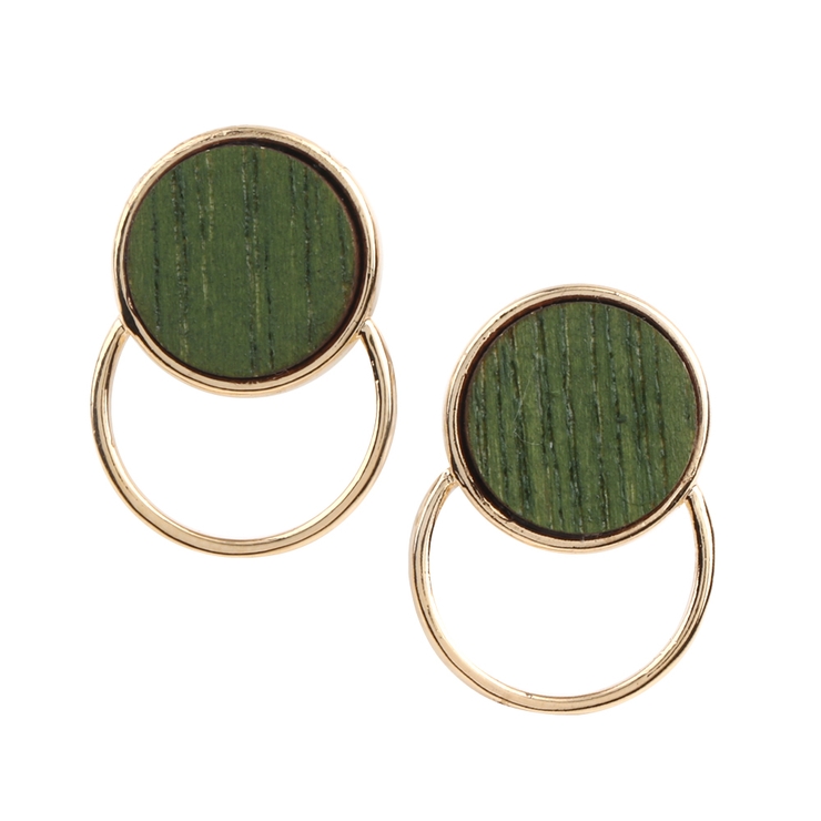 カーキ | 選べる ピアス イヤリング | CREAM-DOT