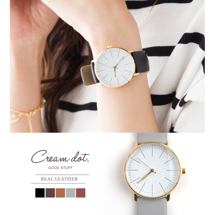 腕時計メンズ レディース ゴールド 品番 Crma0001955 Cream Dot クリームドット のレディースファッション通販 Shoplist ショップリスト