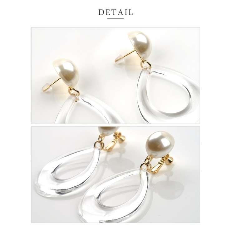 ピアス イヤリング クリア | CREAM-DOT | 詳細画像4 