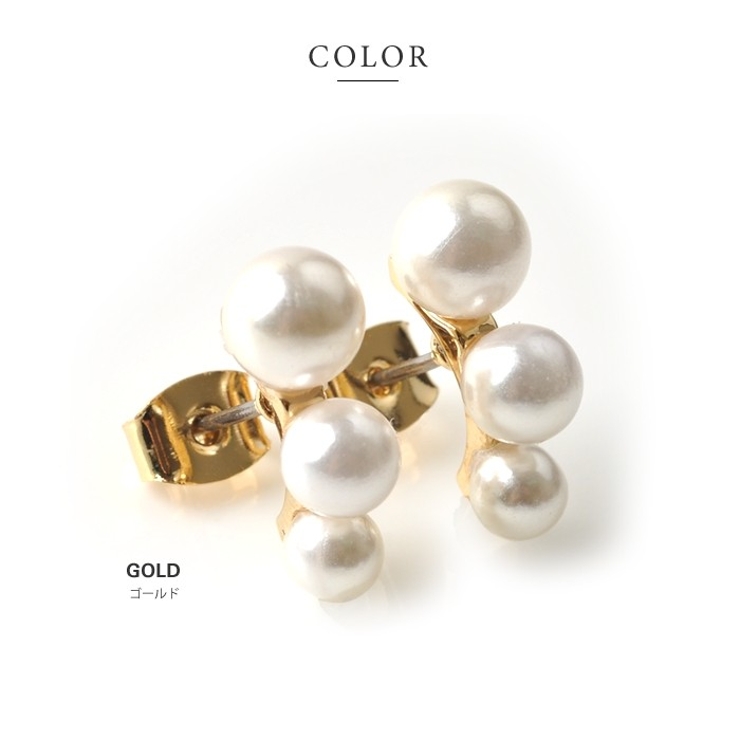 ピアス 18kコーティング チタンポスト | CREAM-DOT | 詳細画像4 