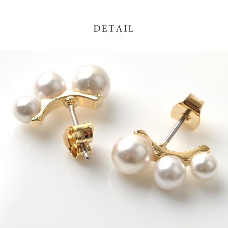 ピアス 18kコーティング チタンポスト | CREAM-DOT | 詳細画像5 