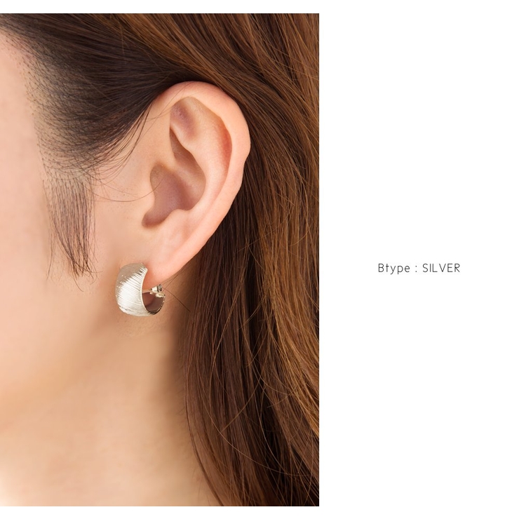 ピアス フープピアス キャッチレス | CREAM-DOT | 詳細画像8 