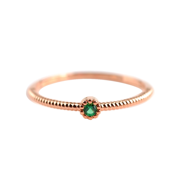 5月 | リング 指輪 18kコーティング | CREAM-DOT