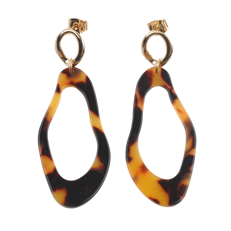 ブラウン | 金属アレルギー対応 ピアス ニッケルフリー | CREAM-DOT