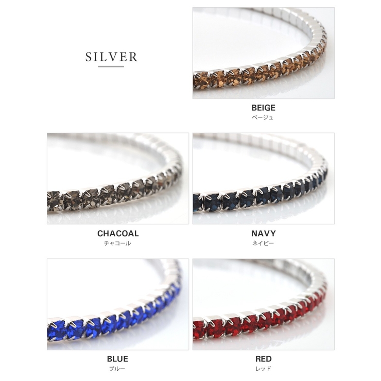 テニスブレスレット ゴールド シルバー | CREAM-DOT | 詳細画像7 