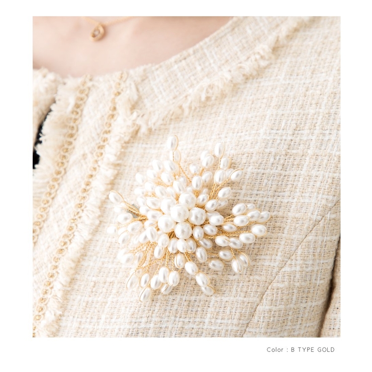 コサージュ ブローチ フォーマル | CREAM-DOT | 詳細画像8 