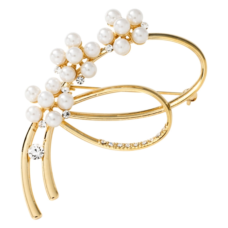 ゴールド | ブローチ フォーマル 卒業式 | CREAM-DOT