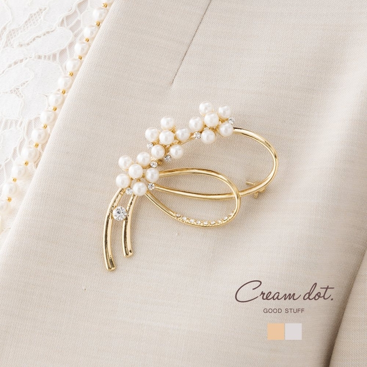 ブローチ フォーマル 卒業式[品番：CRMA0008138]｜CREAM-DOT