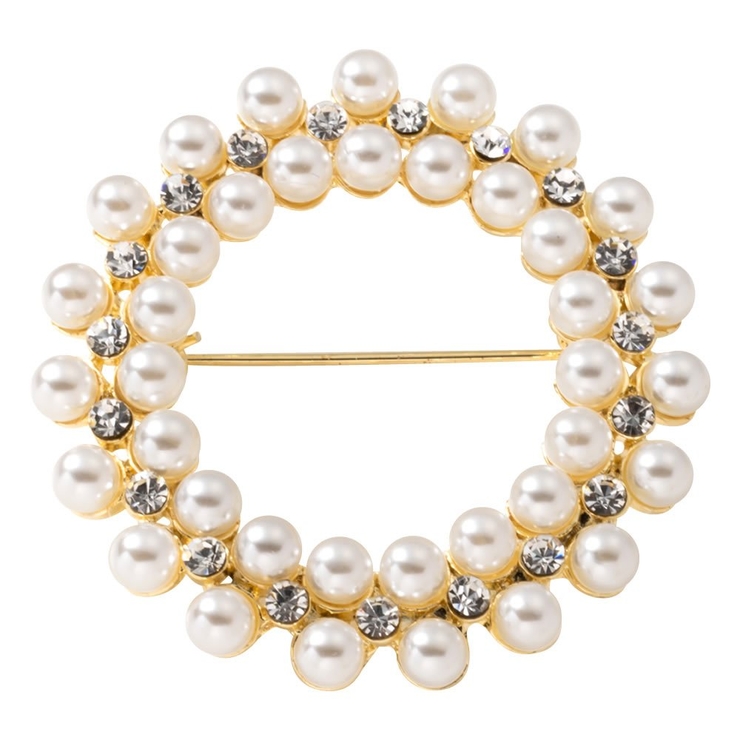 ゴールド | ブローチ フォーマル 卒業式 | CREAM-DOT